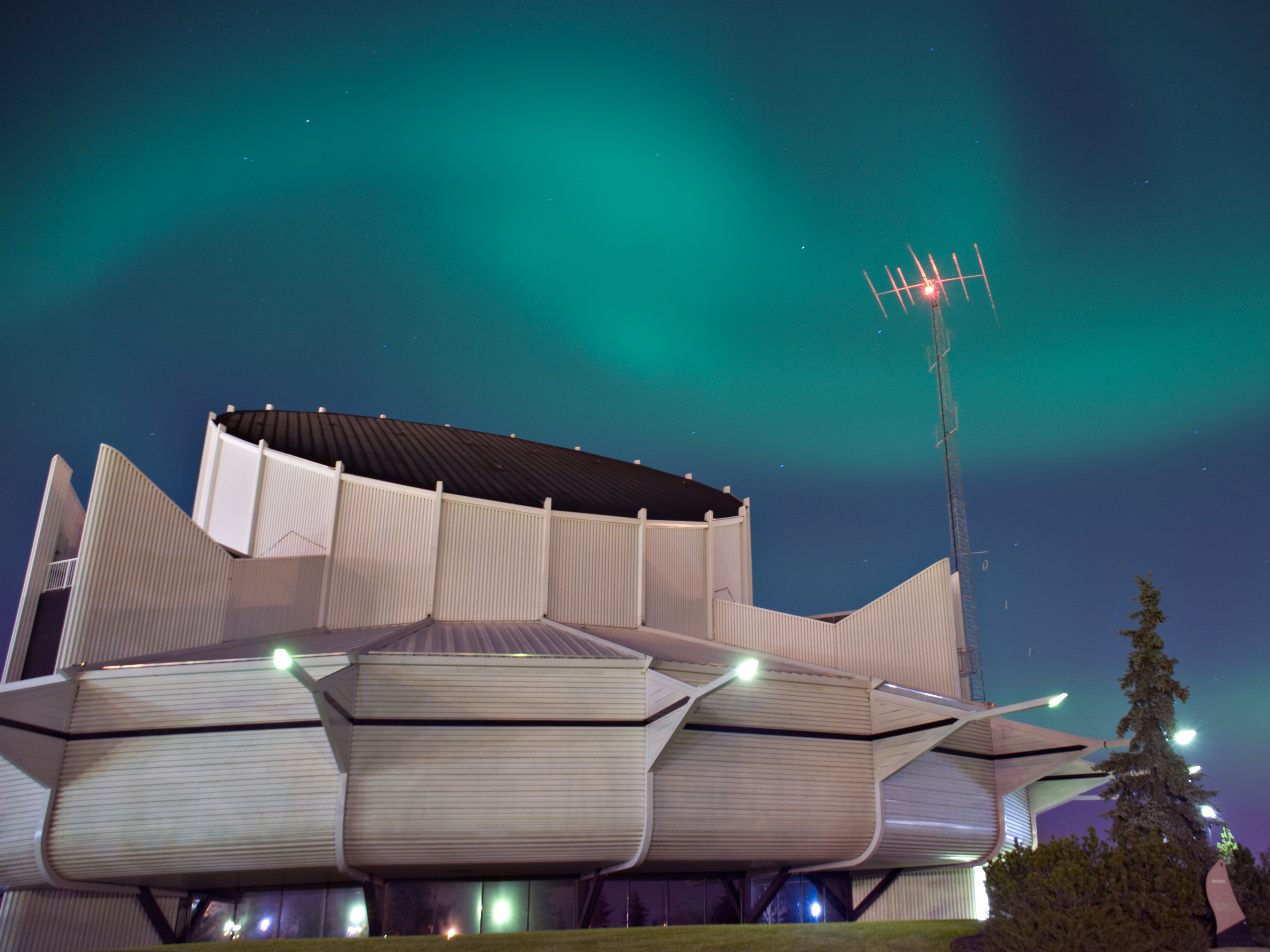 Northern Lights over the University of Alberta’s observatory